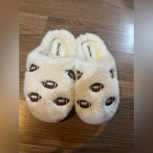 Moon Cake Cozy Football Slippers